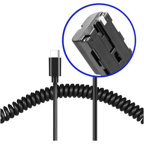 BLUESHAPE NP-F Dummy Battery with USB-C PD
