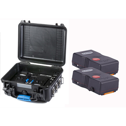 BLUESHAPE Rugged Mini Power Station Kit with 2 x 290Wh Batteries (V-Mount)
