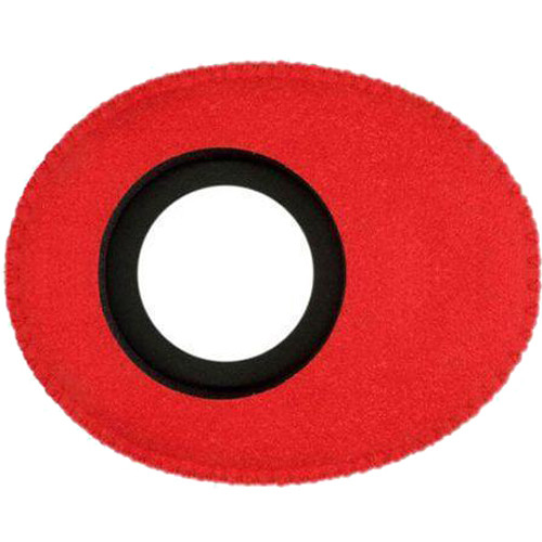 Bluestar Oval Ultra Small Viewfinder Eyecushion (Ultrasuede Red)