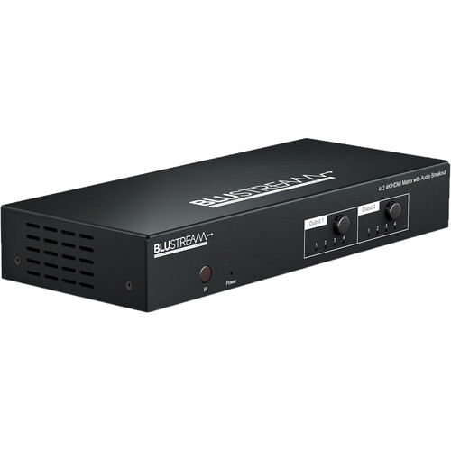 Blustream Contractor 4x2 HDMI 2.0 Matrix with Audio Breakout and RS-232 Control