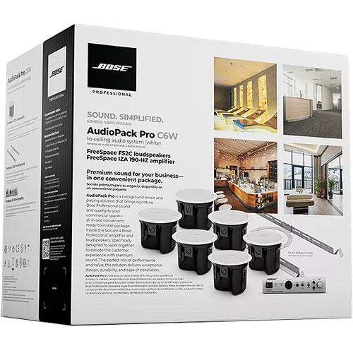 Bose Professional AudioPack Pro C6 In-Ceiling Audio System (White)