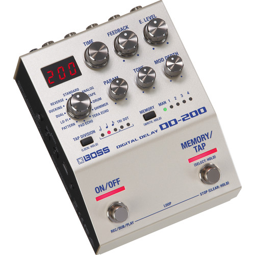 BOSS DD-200 Digital Delay Pedal for Electric Guitars