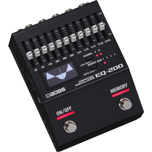 BOSS EQ-200 Graphic Equalizer Pedal for Electric Guitar Bass or Keyboards