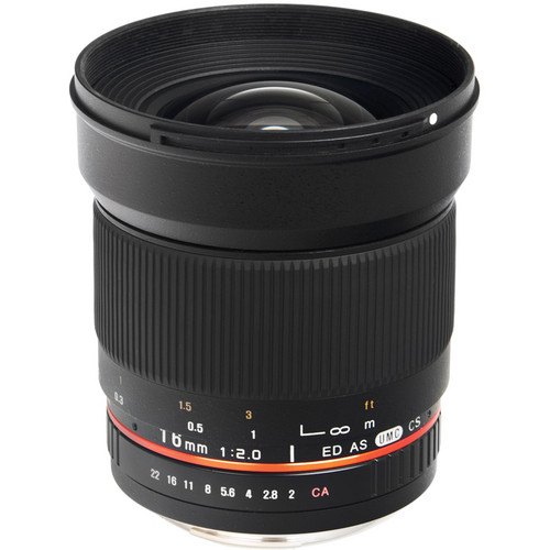 Bower 16mm f/2.0 ED AS UMC CS Lens for Four Thirds Mount