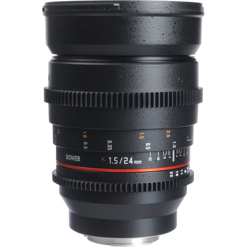 Bower 24mm T1.5 Ultra-Fast Wide-Angle Cine Lens For Samsung NX Mount Cameras