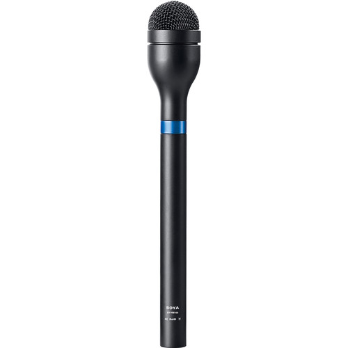 Boya BY-HM100 Omnidirectional Dynamic Handheld XLR Interview Microphone Ideal for ENG (Electronic News Gathering), Interviews, Presentations, Conferences &More, Black