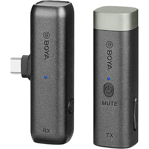 BOYA BY-WM3U Digital True-Wireless Microphone System for Android Devices Cameras Smartphones (2.4 GHz)