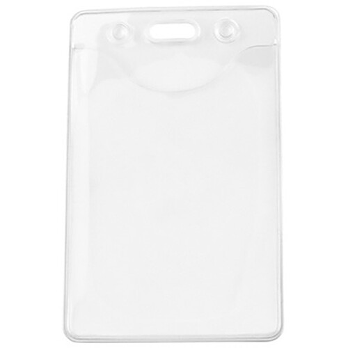 BRADY PEOPLE ID Clear Vinyl Vertical DOP-Free Badge Holder (2.24 x 3.38