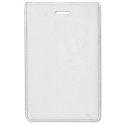 BRADY PEOPLE ID Heavy-Duty Vinyl Vertical Proximity Card Holder (2.38 x 3.75