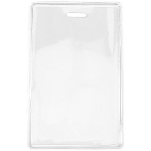 BRADY PEOPLE ID Clear Vinyl Vertical Anti-Print Transfer Proximity Card Holder (2.38 x 3.75