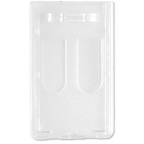 BRADY PEOPLE ID Rigid Plastic Vertical 2-Sided Multi-Card Holder (Frosted 3.6 x 2.28