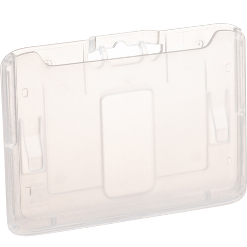 BRADY PEOPLE ID B-Holder Rigid Plastic 1-Card Badge Holder (Horizontal 50-Pack)