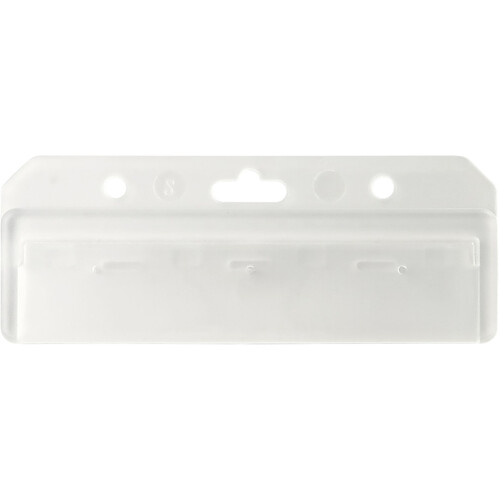 BRADY PEOPLE ID Frosted Rigid Plastic Horizontal Half Card Holder (3.38 x 2.12