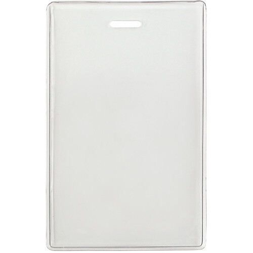 BRADY PEOPLE ID Heavy-Duty Clear Vinyl Vertical Proximity Card Holder (3.75 x 2.38