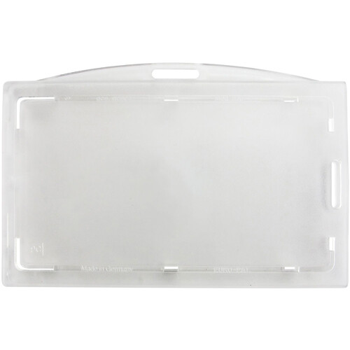BRADY PEOPLE ID Rigid Plastic Horizontal Locking 2-Card Holder (Clear 50-Pack)