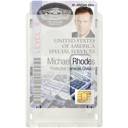 BRADY PEOPLE ID Premium Frosted Vertical Top-Load Card Dispenser (2.13 x 3.38