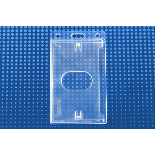 BRADY PEOPLE ID Economy Frosted Vertical Side-Load Card Dispenser (2.13 x 3.38