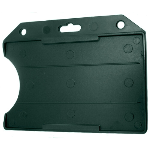 BRADY PEOPLE ID Rigid Plastic Horizontal Open-Face Card Holder (Frosted 2.13 x 3.38