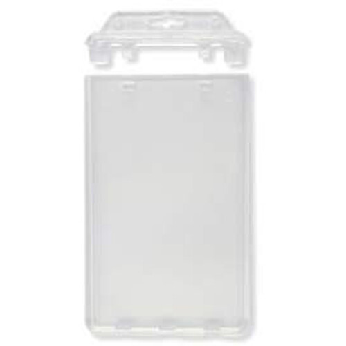 BRADY PEOPLE ID Rigid Plastic Vertical Permanent Locking Holder (2.12 x 3.38
