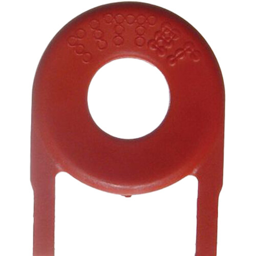 BRADY PEOPLE ID Rigid Plastic Guard Key for Locking Holder (Red 5-Pack)