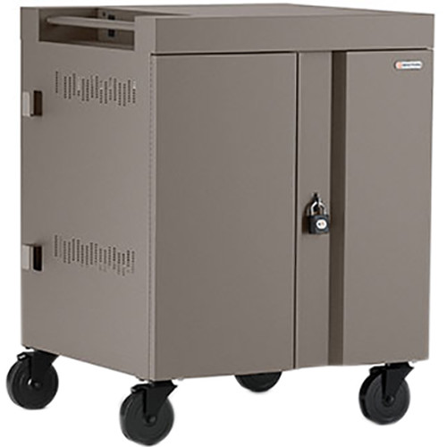 Bretford CUBE Cart 16-Device Charging Cart with 270 Doors (Metallic Champagne)