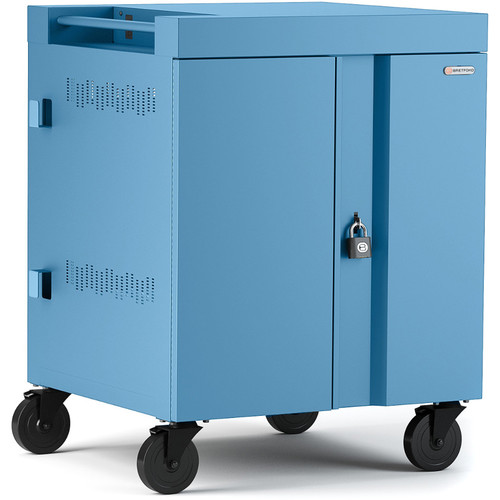 Bretford CUBE Cart 16-Device Charging Cart with 270 Doors (Sky)