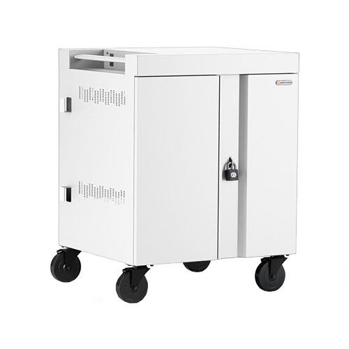 Bretford CUBE Cart 16-Device Charging Cart with 90 Doors (Arctic White)