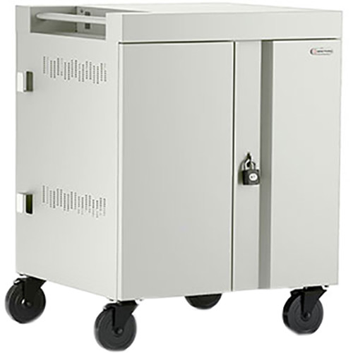 Bretford CUBE Cart 16-Device Charging Cart with 90 Doors (Concrete)