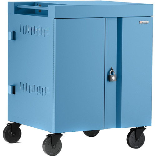 Bretford 16-Device CUBE Charging Cart for Chromebooks Laptops & Tablets (Sky)