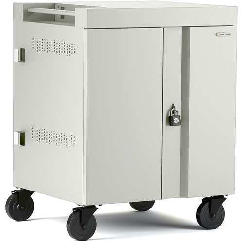 Bretford CUBE Cart 32-Device Charging Cart with 270 Doors (Concrete)