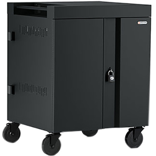 Bretford CUBE Cart 32-Device Charging Cart with 90 Doors (Black)