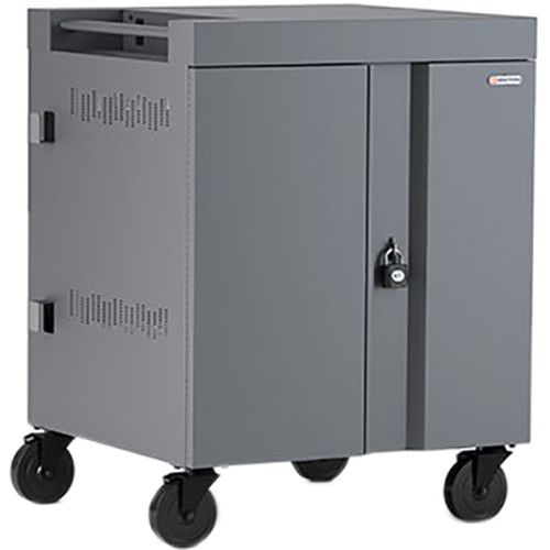 Bretford CUBE Cart 32-Device Charging Cart with 90 Doors (Metallic Champagne)