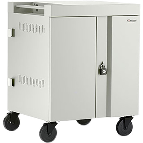 Bretford CUBE Cart 32-Device Charging Cart with 90 Doors (Concrete)