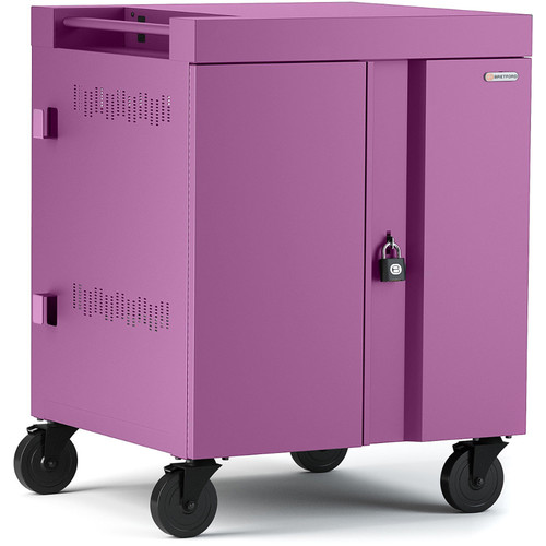 Bretford CUBE Cart 36-Device Charging Cart with 270 Doors (Orchid)