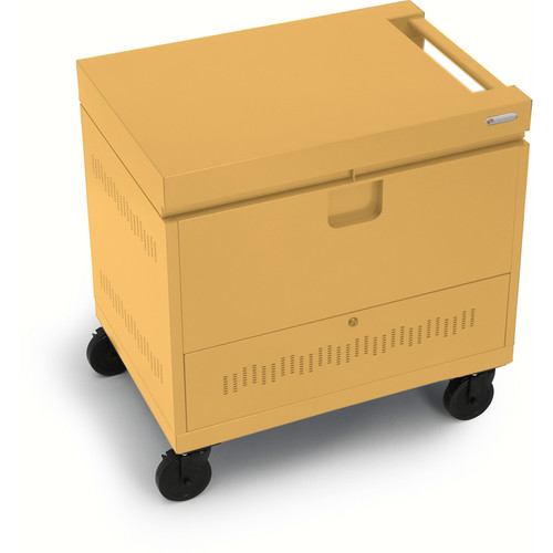 Bretford CUBE Toploader 40-Device Charging Cart (Mustard)