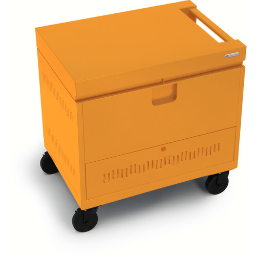Bretford CUBE Toploader 40-Device Charging Cart (Tangerine)