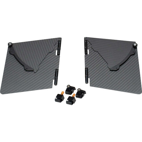 Bright Tangerine Side Flags with Variable Wings for Viv and Misfit Matte Boxes