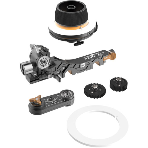 Bright Tangerine Revolvr Atom Cine Kit, Includes 15mm LWS Core Bridge, Follow Focus Gear (0.8 Mod/35 Tooth/10mm), Follow Focus Gear (0.8 Mod/43 Tooth/6mm), Follow Focus Swing Arm (1:1.842 Ratio)