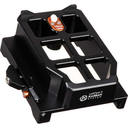 Bright Tangerine LeftField 3 KASBAH Shoulder Pad ARRI Dovetail Riser