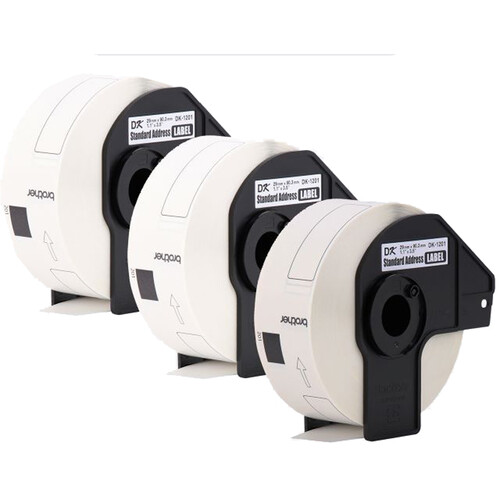 Brother DK1201 Die-Cut Standard Address Label (White 400 Labels 1.1 x 3.5