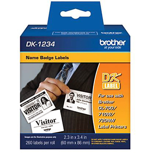 BROTHER ADHESIVE NAME BAGDES
