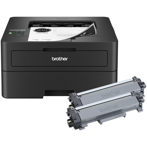 Brother HL-L2460DW XL Compact Monochrome Laser Printer (2-Pack Toner Kit 4200 Pages)