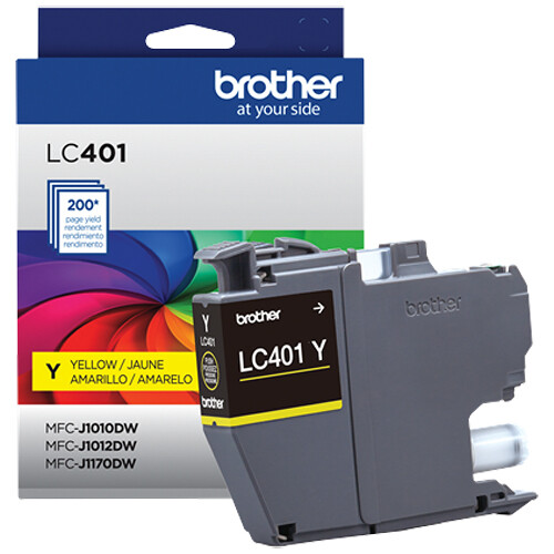 Brother LC401 Standard Yield Yellow Ink Cartridge