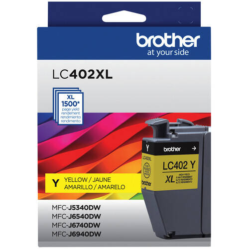 Brother Genuine LC402 INKvestment Tank High-Yield Yellow Ink Cartridge