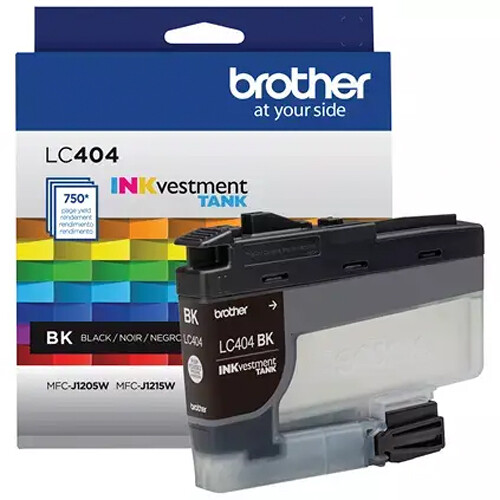 Brother Genuine LC404 INKvestment Tank Standard Yield Black Ink Cartridge