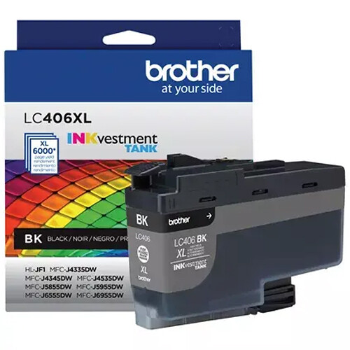 Brother LC406BKS INKvestment Tank Standard Yield Black Ink Cartridge