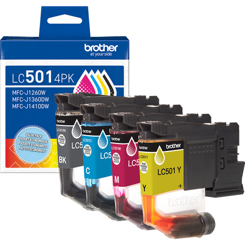 Brother Standard-Yield Quadruple Pack Ink Cartridges (Black Cyan Magenta & Yellow)