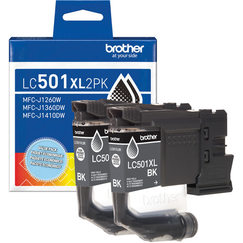 Brother High-Yield Twin Pack Black Ink Cartridges