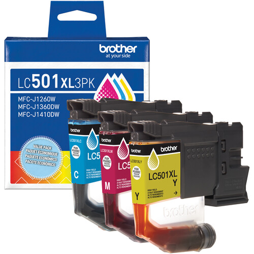 Brother High-Yield Triple Pack Ink Cartridges (Cyan Magenta & Yellow)