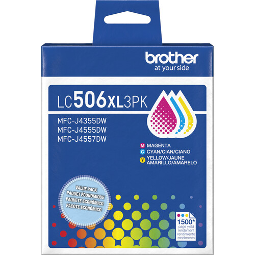 Brother High-Yield Triple Pack Ink Cartridges (Cyan Magenta Yellow)